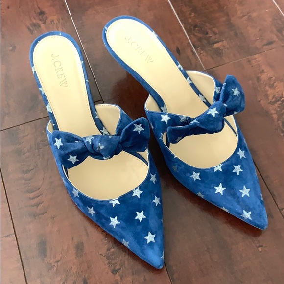 J. Crew Sophia Mules in Starry Suede - Picture 4 of 7